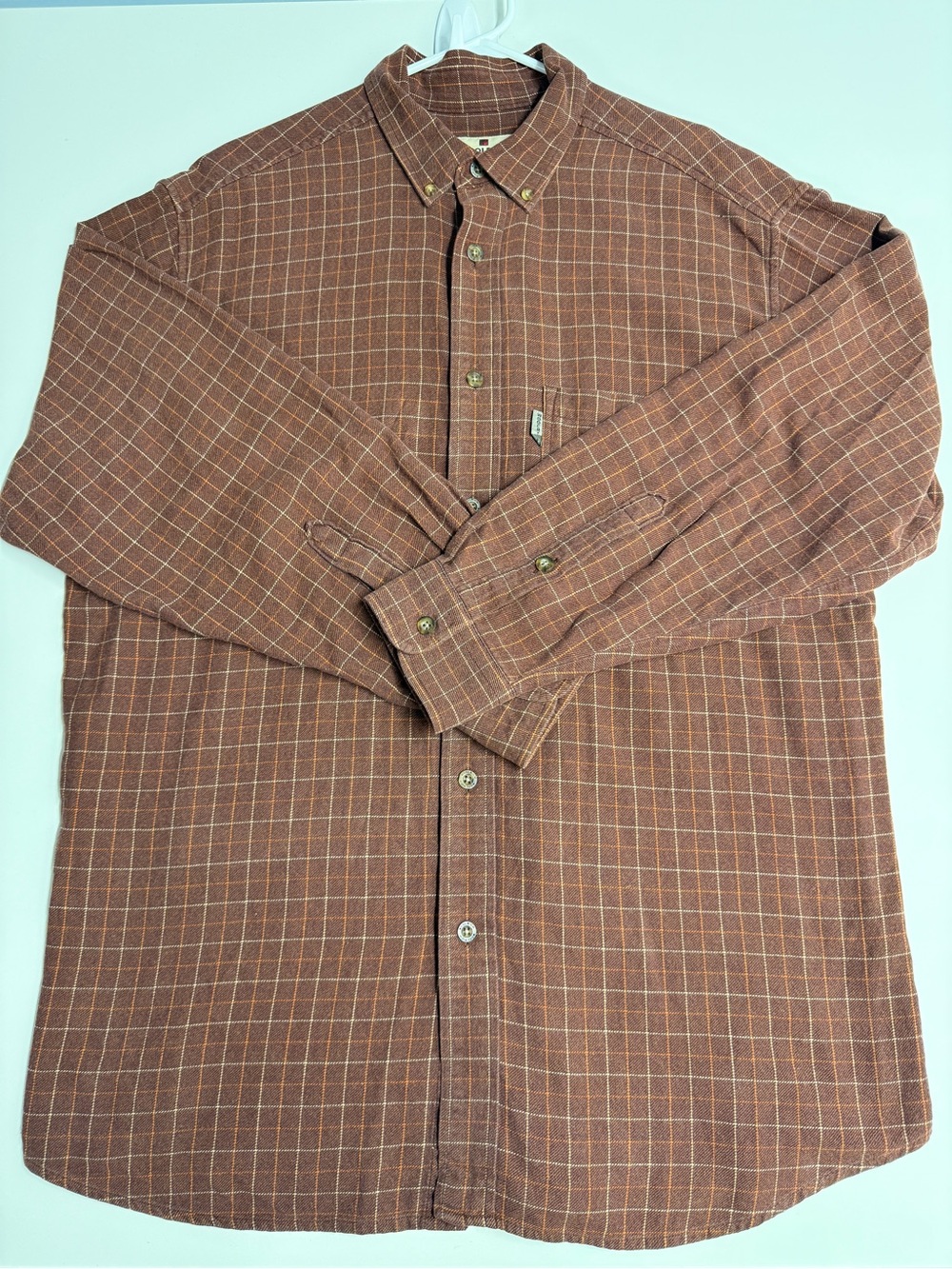 Woolrich Brown Plaid Button-Down Shirt